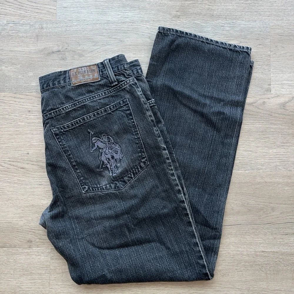 U.S. Polo Assn. Dark BLue Jeans Big Pony Y2K Street Men's Size 34 x 32 Cowboy
